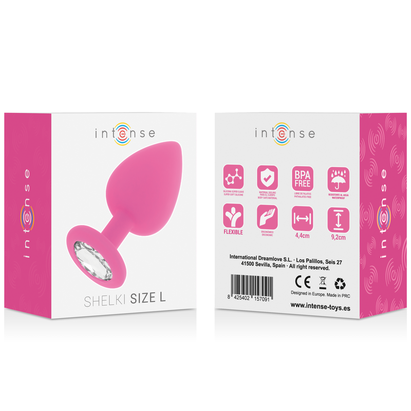 INTENSE - SHELKI L PLUG ANAL FUCHSIA