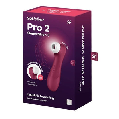 SATISFYER - PRO 2 GENERATION 3 LIQUID AIR TECHNOLOGY GARNET