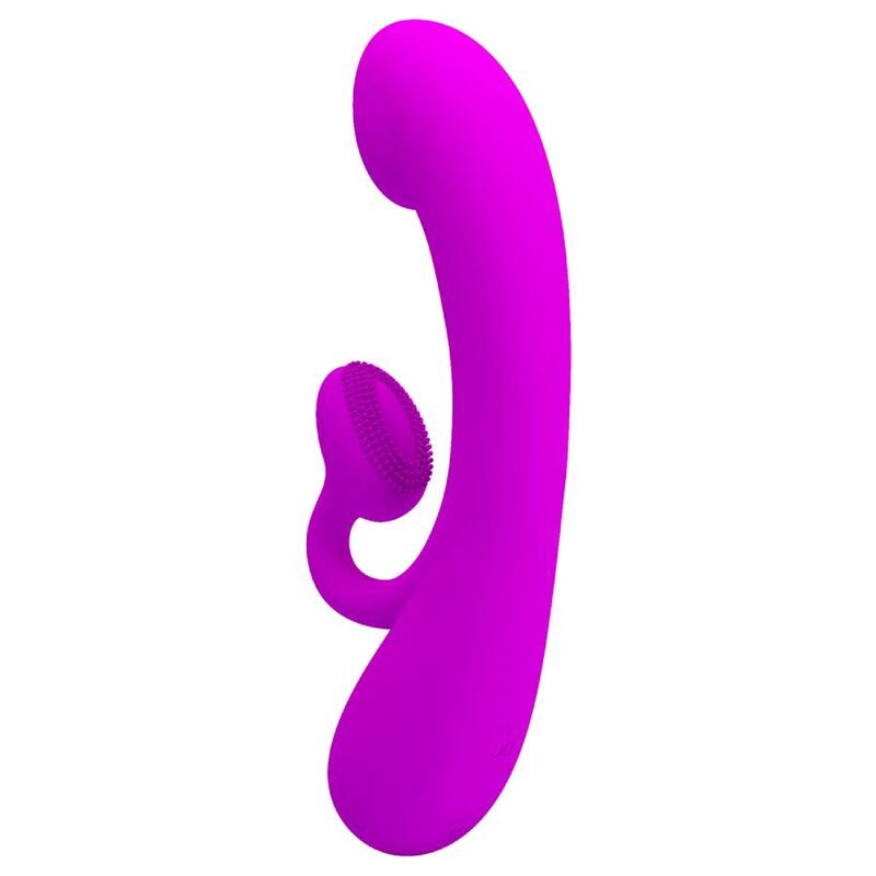 PRETTY LOVE - SINCERE PURPLE SILICONE CLITORIS VIBRATOR AND SUCKER