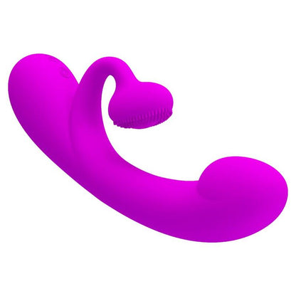 PRETTY LOVE - SINCERE PURPLE SILICONE CLITORIS VIBRATOR AND SUCKER