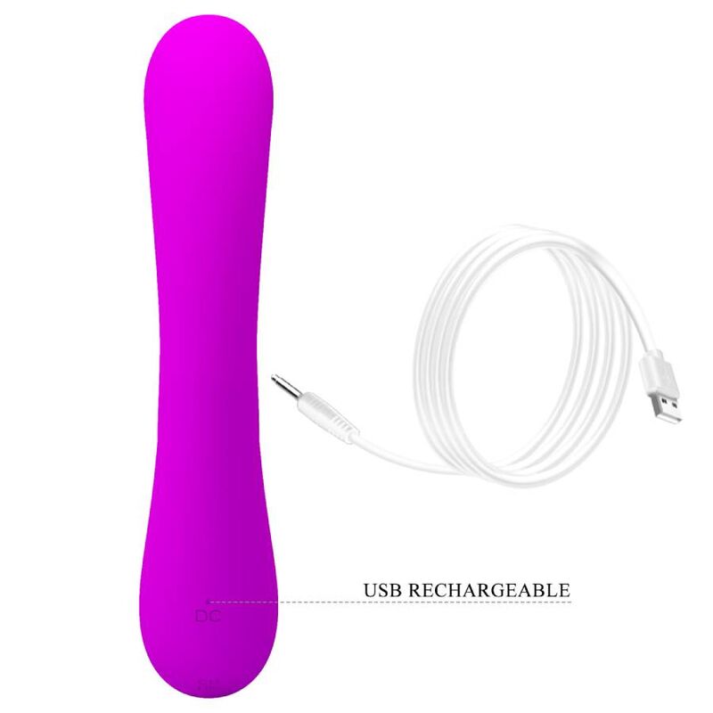 PRETTY LOVE - SINCERE PURPLE SILICONE CLITORIS VIBRATOR AND SUCKER