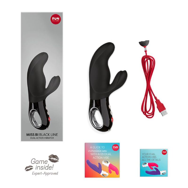 FUN FACTORY - MISS BI RABBIT VIBRADOR NEGRO LINE