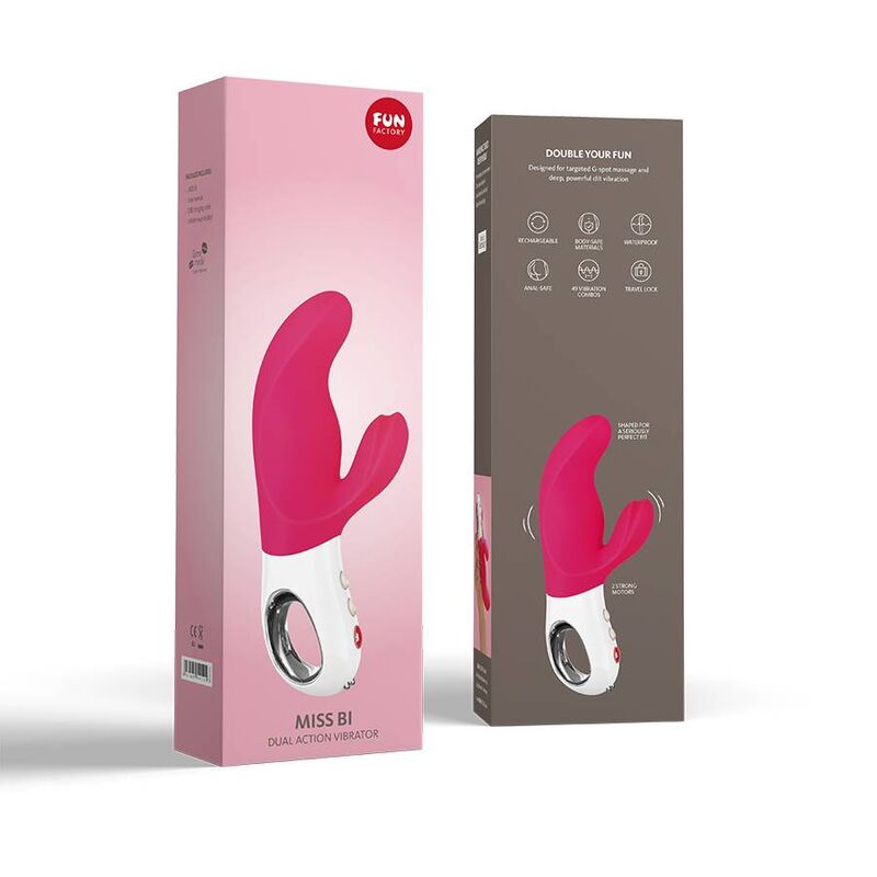 FUN FACTORY - MISS BI DUAL VIBRATOR PINK / WHITE