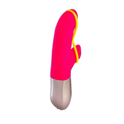 FUN FACTORY - AMORINO MINI VIBRATOR PINK &amp; NEON YELLOW