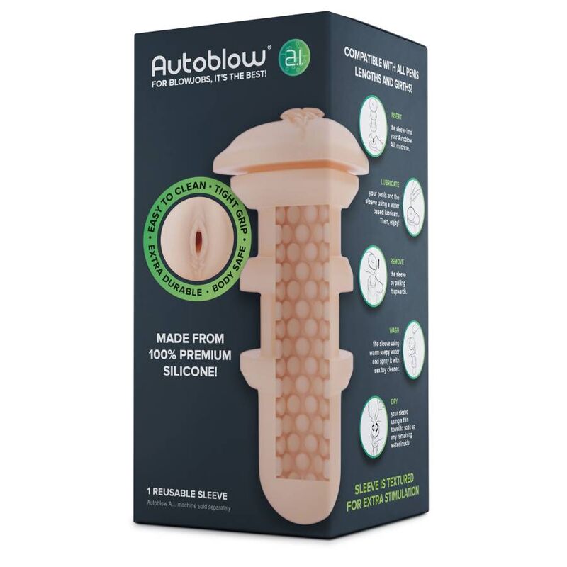 AUTOBLOW - NATURAL IA VAGINA SLEEVE