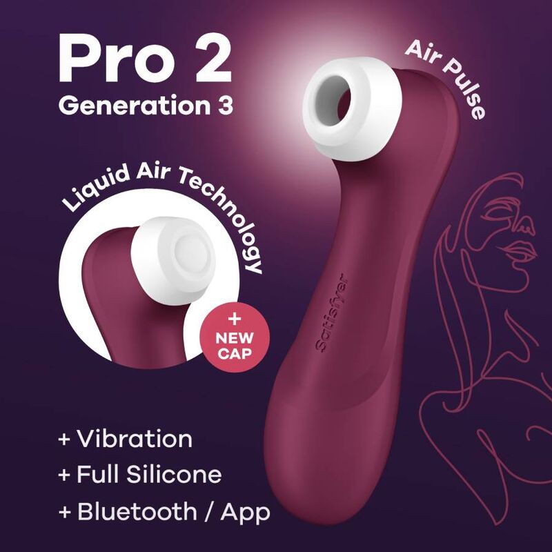 SATISFYER - PRO 2 GENERATION 3 GARNET BLUETOOTH &amp; APP