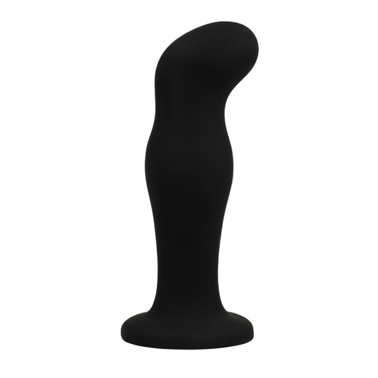 BLACK&amp;SILVER - SEAN PREMIUM SILICONE ANAL PLUG BLACK