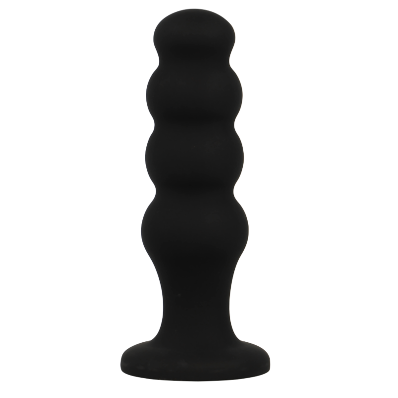 BLACK&amp;SILVER - SCOTT PREMIUM SILICONE ANAL PLUG BLACK