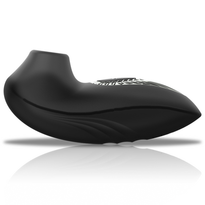 BLACK&amp;SILVER - DRAKE DELUXE SUCKING VIBE RECHARGEABLE SILICONE BLACK