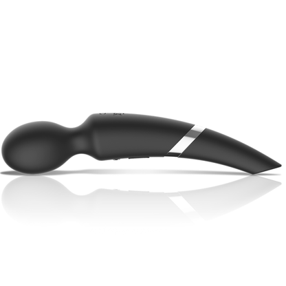 BLACK&amp;SILVER - BECK WAND AND SUCTIONER 2 IN 1 SILICONE