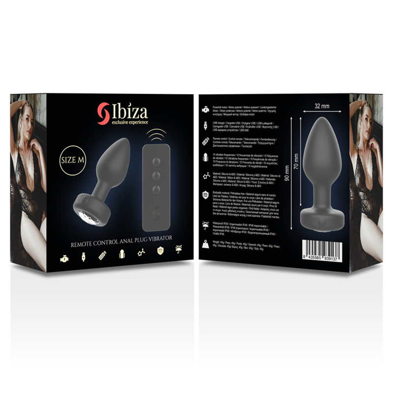 IBIZA - REMOTE CONTROL ANAL PLUG SIZE M