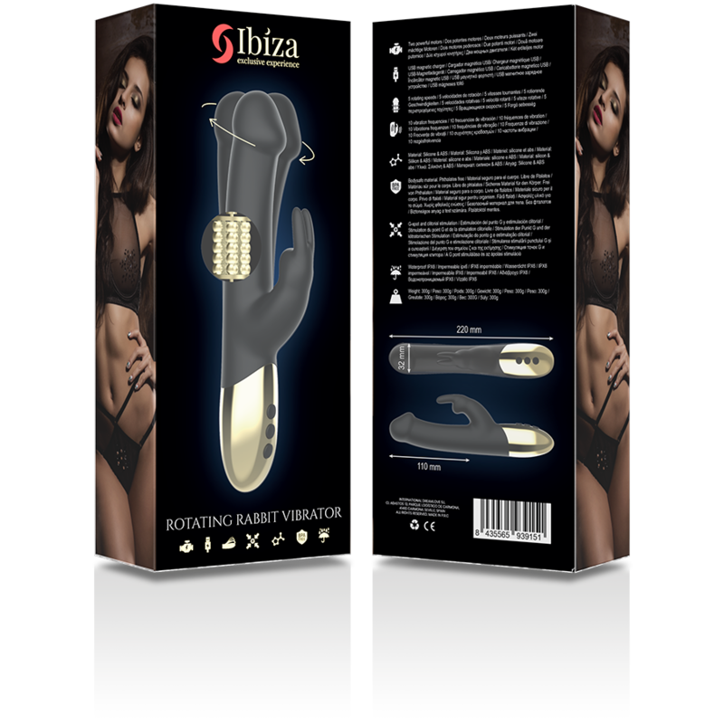 IBIZA - RABBIT PEARL ROTATING VIBRATOR