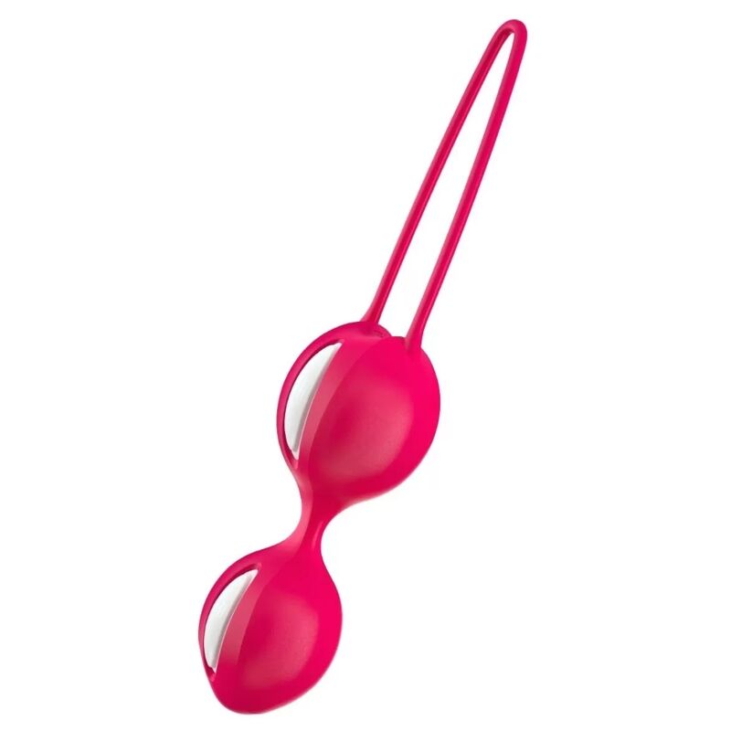 FUN FACTORY - SMARTBALLS DUO PELVIC BALLS WHITE/RED