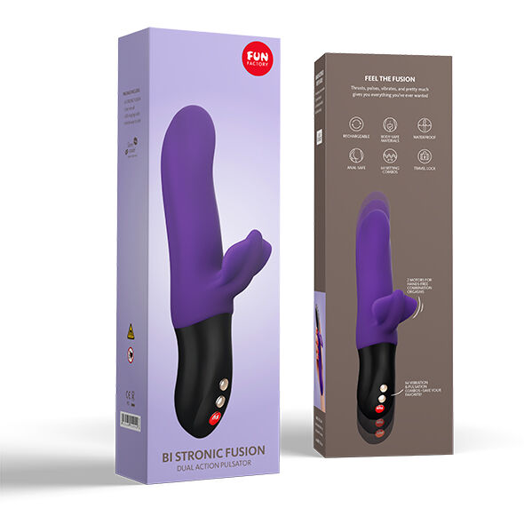 FUN FACTORY - BI STRONIC FUSION DUAL VIBRADOR PULSATOR VIOLETA