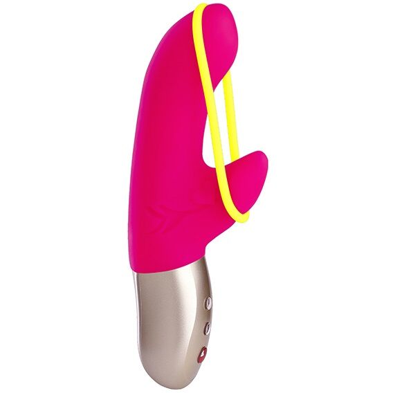 FUN FACTORY - AMORINO MINI VIBRATOR PINK &amp; NEON YELLOW