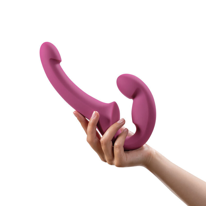 FUN FACTORY - SHARE LITE DOUBLE DILDO HARNESS BLACKBERRY