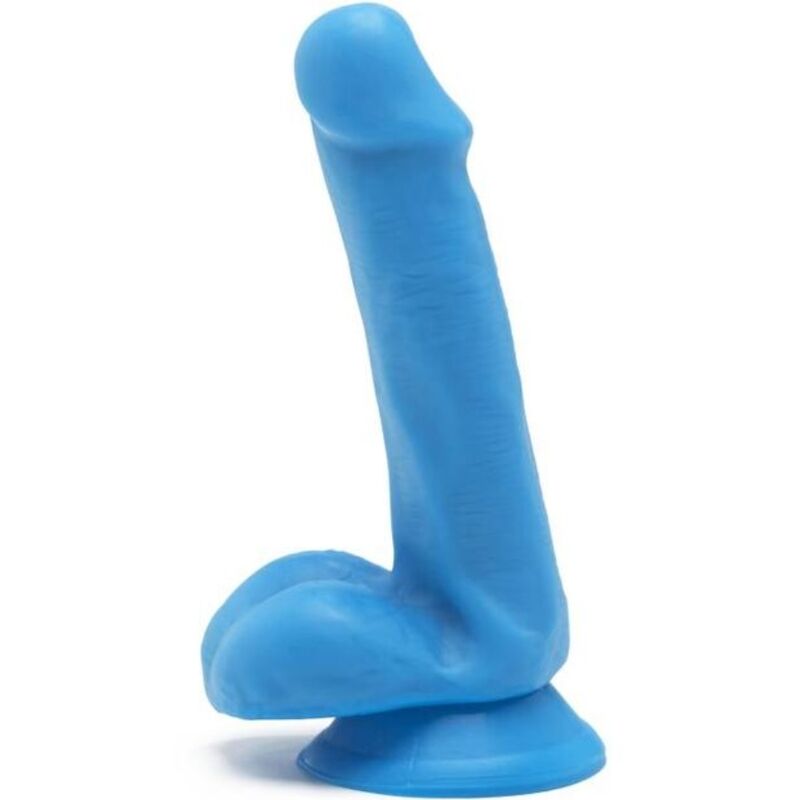 GET REAL - HAPPY DICKS DILDO 12 CM WITH BLUE TESTICLES