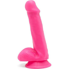 GET REAL - HAPPY DICKS DILDO 12 CM WITH PINK TESTICLES