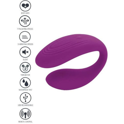 XOCOON - BOUND LOVE VIBRATOR FOR COUPLES PURPLE