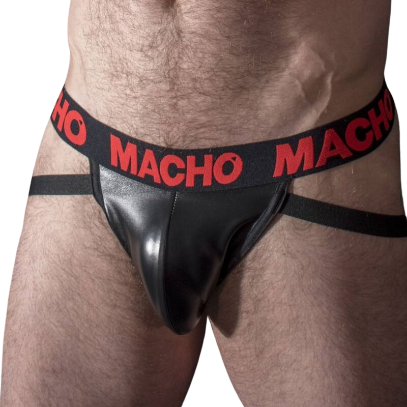 MALE - MX25RC JOCK RED LEATHER S