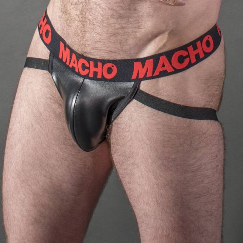 MALE - MX25RC JOCK RED LEATHER S