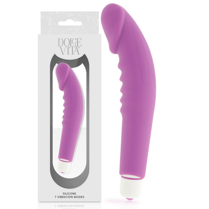 DOLCE VITA - REALISTIC PLEASURE LILAC SILICONE VIBRATOR