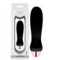 DOLCE VITA - FIVE BLACK RECHARGEABLE VIBRATOR 7 SPEEDS