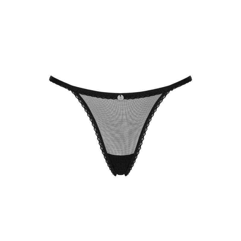 OBSESSIVE - CELIA NOIR THONG XS/S