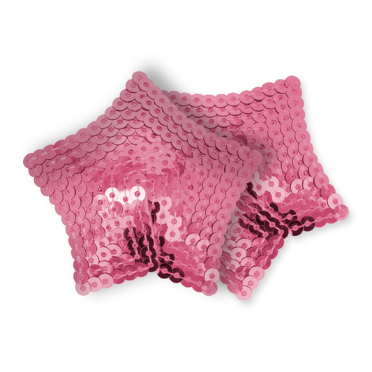 OHMAMA FETISH - PINK SEQUIN STAR NIPPLE COVERS