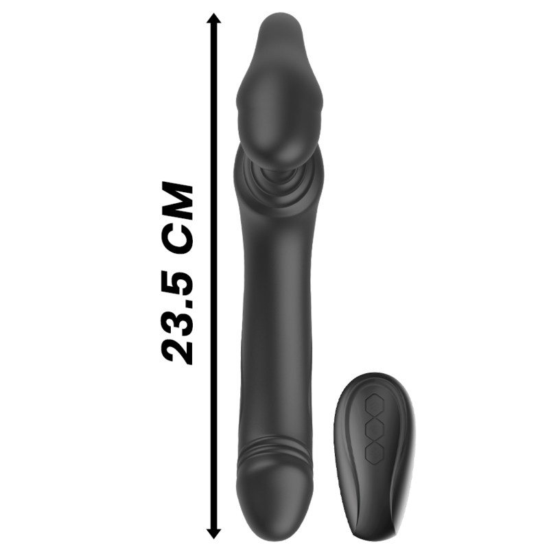 IBIZA - STRAPLESS VIBRATOR WITH PUSH BUTTON REMOTE CONTROL 3 ​​MOTORS 1000 COMBINATIONS