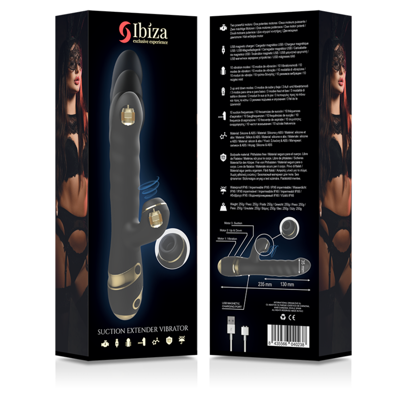 IBIZA - UP & DOWN + VIBRADOR + SUCCIONADOR CLITORIS