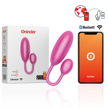 ONINDER - DENVER PINK VIBRATING EGG 7 X 2.7 CM - FREE APP