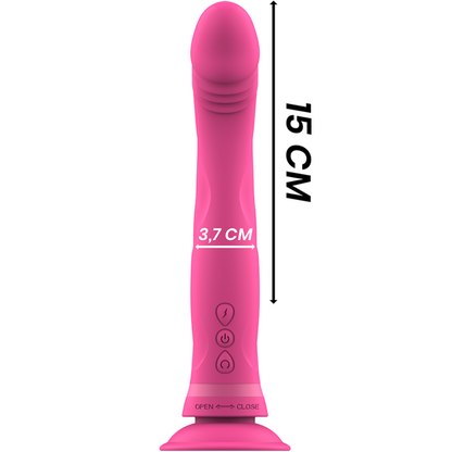 INTENSE - MICHELANGELO PINK SILICONE VIBRATING DILDO