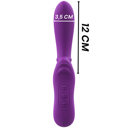 INTENSE - HARRY VIBRADOR FLEXIBLE CON LENGUA MORADO