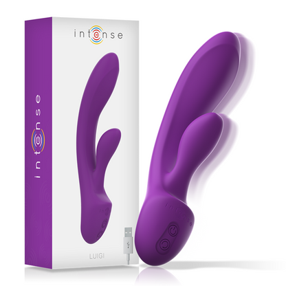 INTENSE - LUIGI VIBRATOR RABBIT LIQUID SILICONE PURPLE