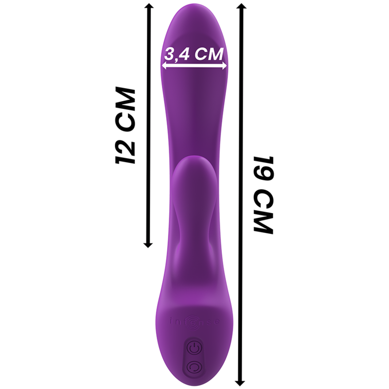 INTENSE - LUIGI VIBRATOR RABBIT LIQUID SILICONE PURPLE