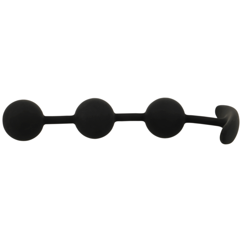 BLACK&amp;SILVER - HARRY ROSARIO ANAL 3 SILICONE SPHERES 14 CM