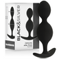 BLACK&amp;SILVER - ORSON SILICONE PLUG 2 ANAL WAVES 9 CM