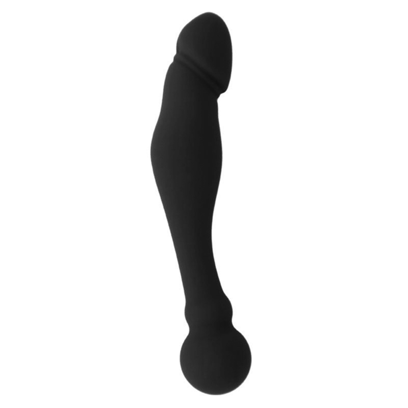 BLACK&amp;SILVER - KARL DILDO G-SPOT STIMULATOR 18 CM