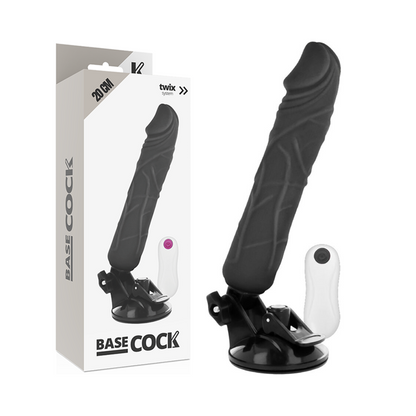 BASECOCK - REALISTIC VIBRATOR NATURAL REMOTE CONTROL 20 CM -OR- 4 CM