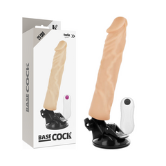 BASECOCK - REALISTIC VIBRATOR NATURAL REMOTE CONTROL 21 CM -O- 4 CM