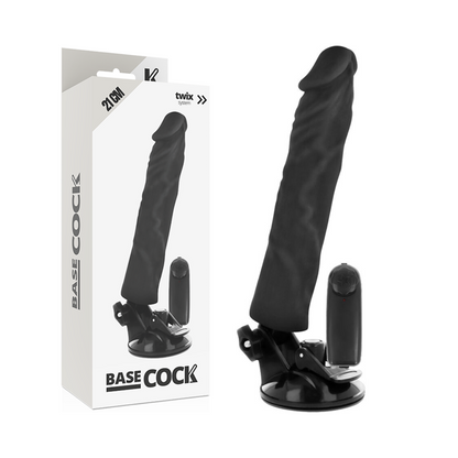 BASECOCK - REALISTIC VIBRATOR NATURAL REMOTE CONTROL 21 CM -O- 4 CM