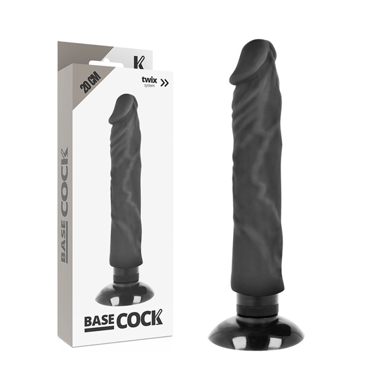 BASECOCK - REALISTIC VIBRATOR 2-1 NATURAL 20 CM -O- 4 CM