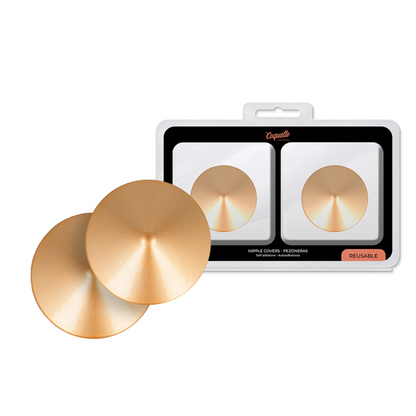 COQUETTE CHIC DESIRE - GOLDEN CIRCLES NIPPLE COVERS