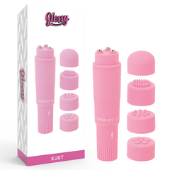 GLOSSY - POCKET KURT MASSAGER PINK