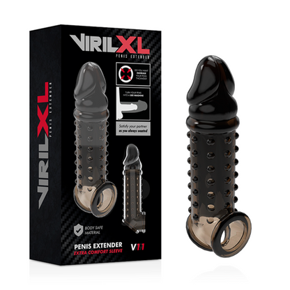 VIRILXL - PENIS EXTENSION AND SLEEVE V11 BLACK