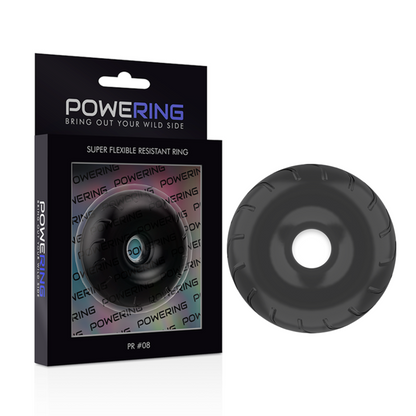 POWERING - SUPER FLEXIBLE AND RESISTANT PENIS RING 5CM PR08 BLACK