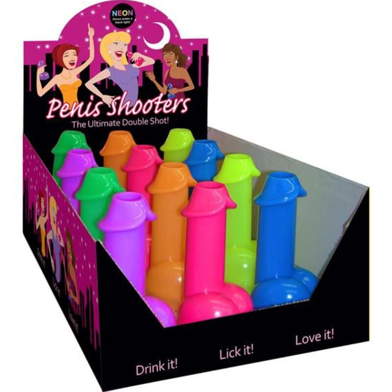 KHEPER GAMES - NEON PENIS-SHAPED SHOTS 1 UNIT (RANDOM COLOR)