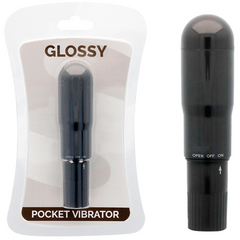 GLOSSY - BLACK POCKET VIBRATOR