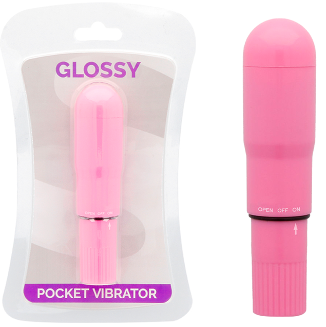 GLOSSY - INTENSE PINK VIBRATOR POCKET